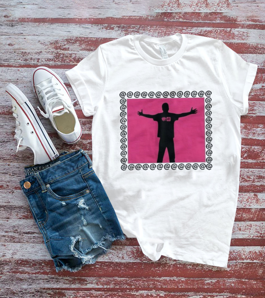 Always X NTS Core White Silhouette Logo Pink Frame T-Shirt