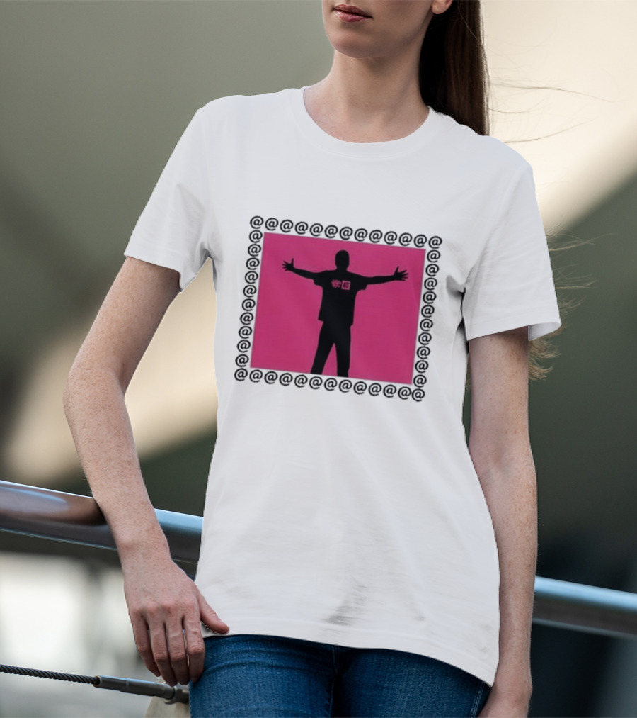 Always X NTS Core White Silhouette Logo Pink Frame T-Shirt