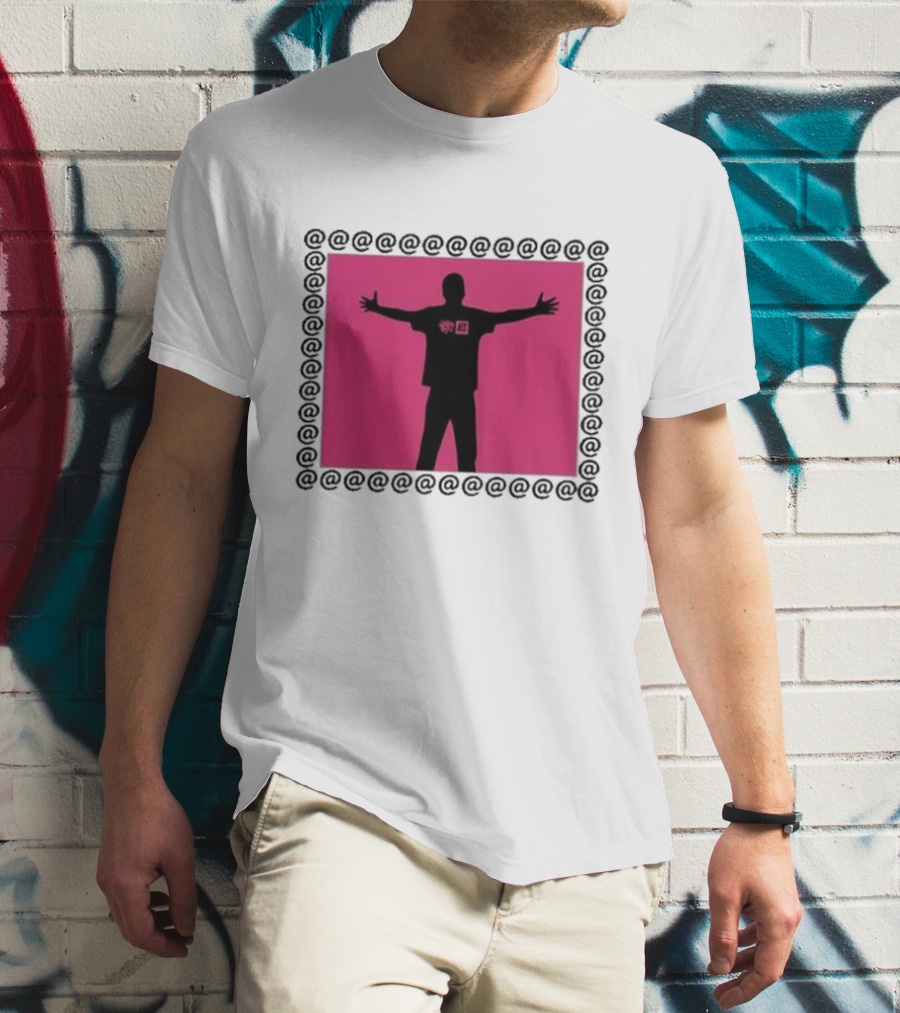 Always X NTS Core White Silhouette Logo Pink Frame T-Shirt