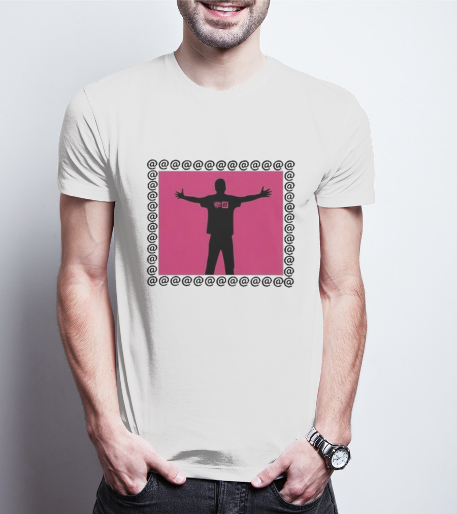 Always X NTS Core White Silhouette Logo Pink Frame T-Shirt