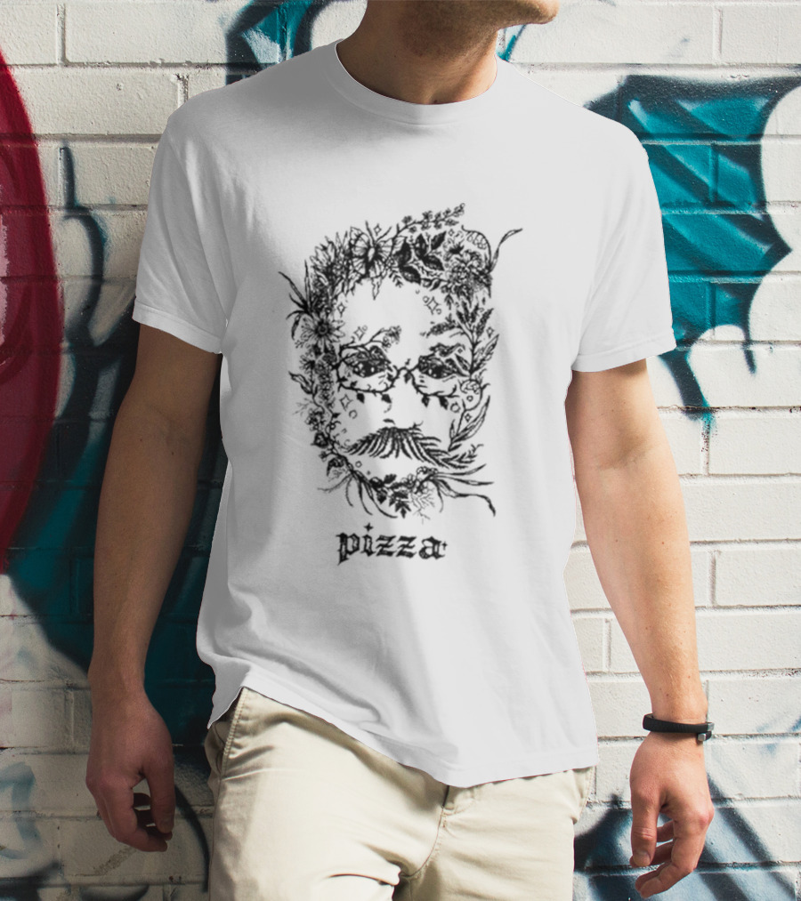 Izzamas Nature John Pizza Botanical Face T-Shirt