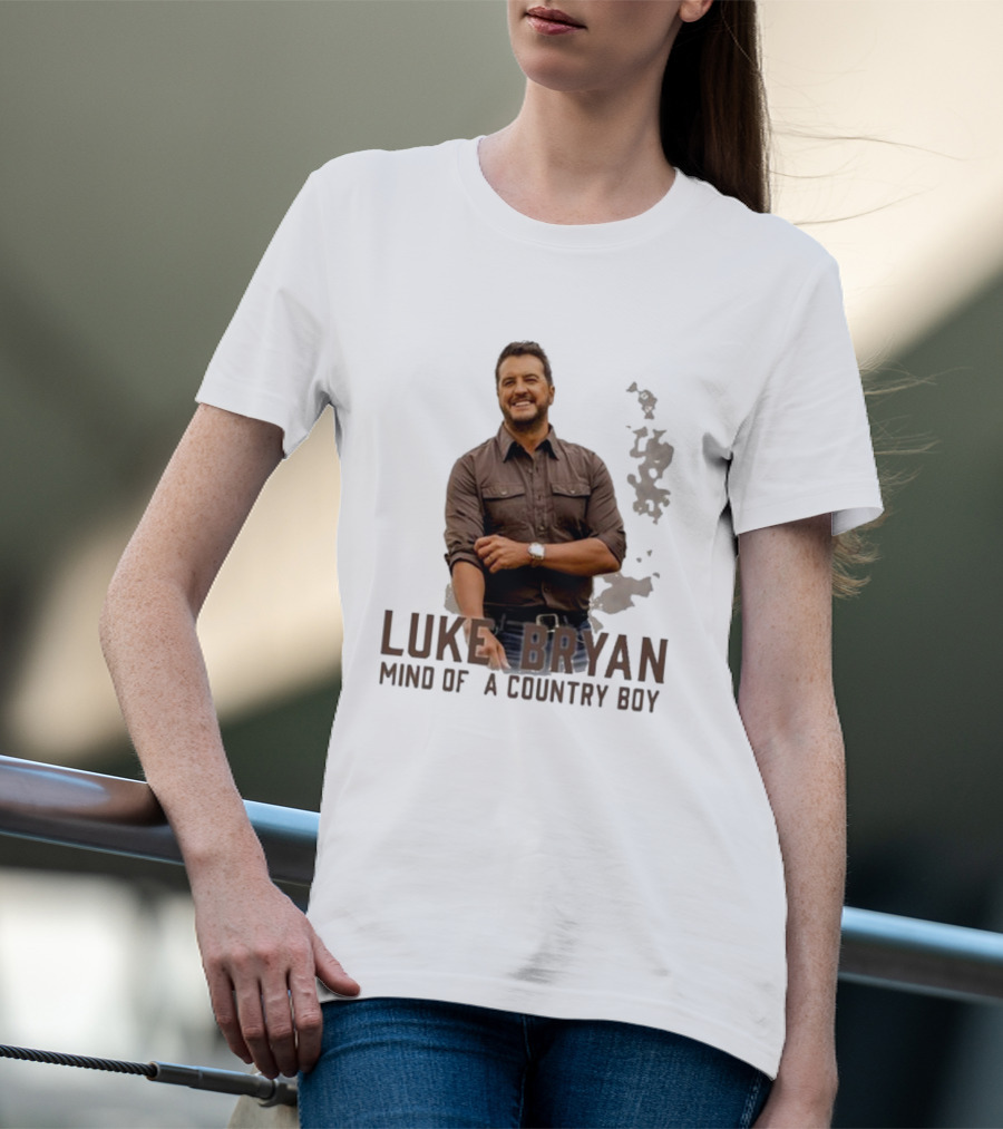 Luke Bryan Mind Of A Country Boy Music Icon Rustic Vibe T-Shirt