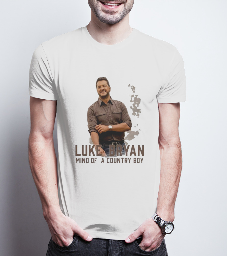 Luke Bryan Mind Of A Country Boy Music Icon Rustic Vibe T-Shirt