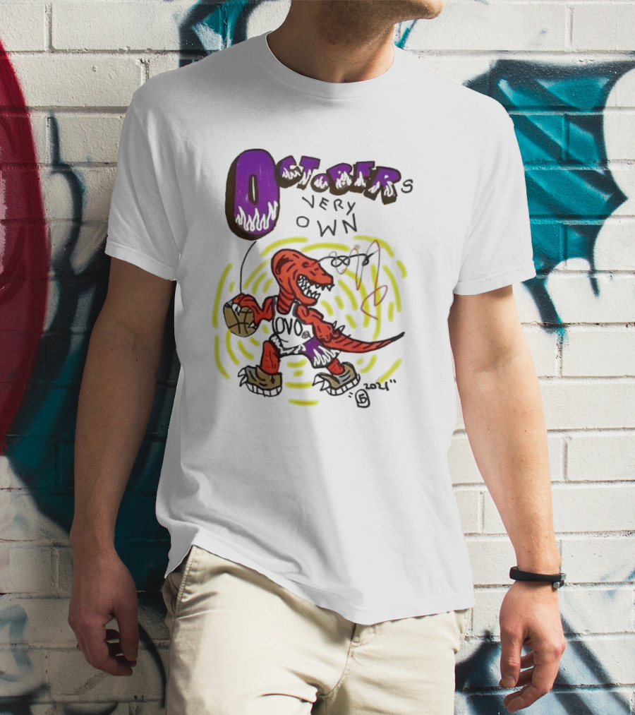 OCTOBER VERY OWN OVO Basketball Dinosaur T-Shirt
