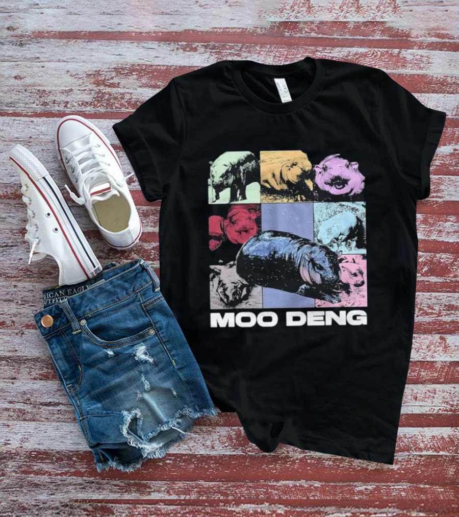 Moo Deng Era Cute Baby Hippo Pop T-Shirt