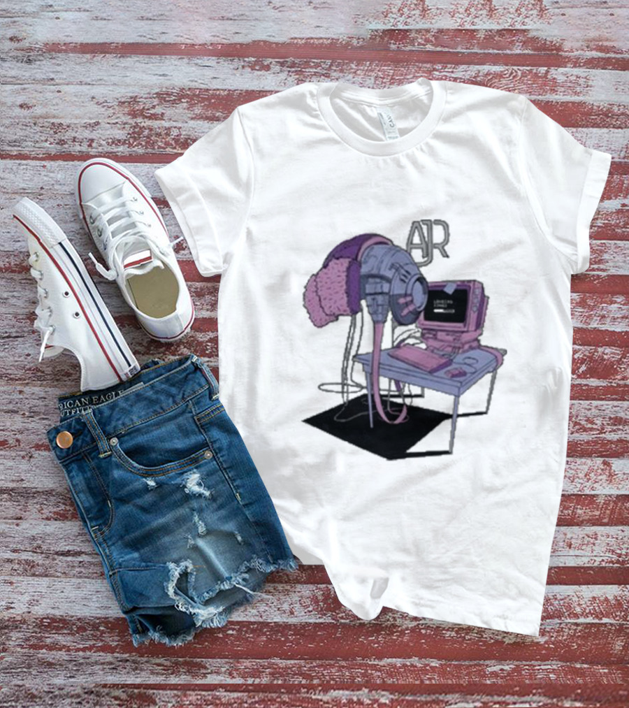 AJR Loading Songs Concert Retro Computer Setup T-Shirt