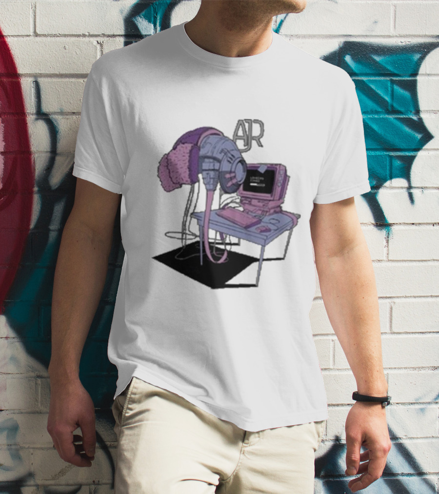 AJR Loading Songs Concert Retro Computer Setup T-Shirt