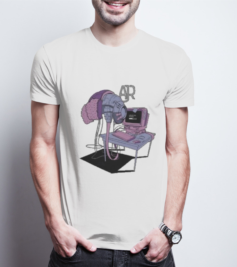 AJR Loading Songs Concert Retro Computer Setup T-Shirt