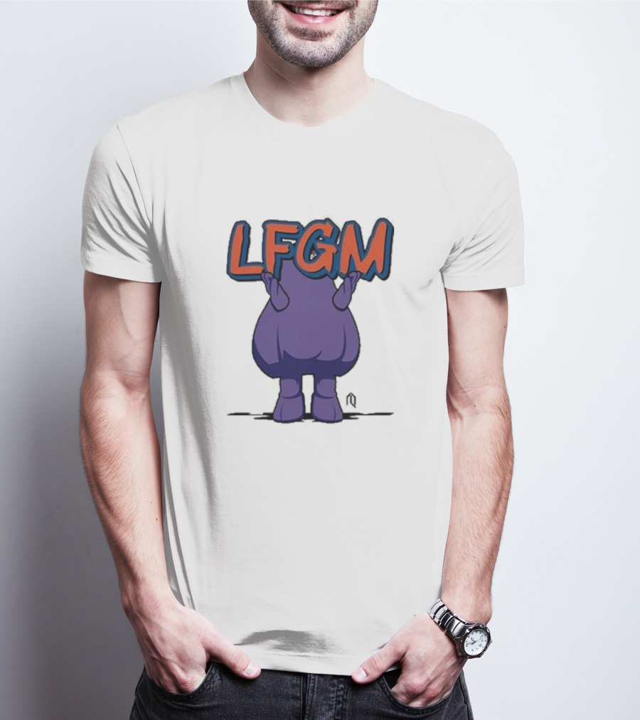 Athlete Logos LFGM Grimace Character T-Shirt