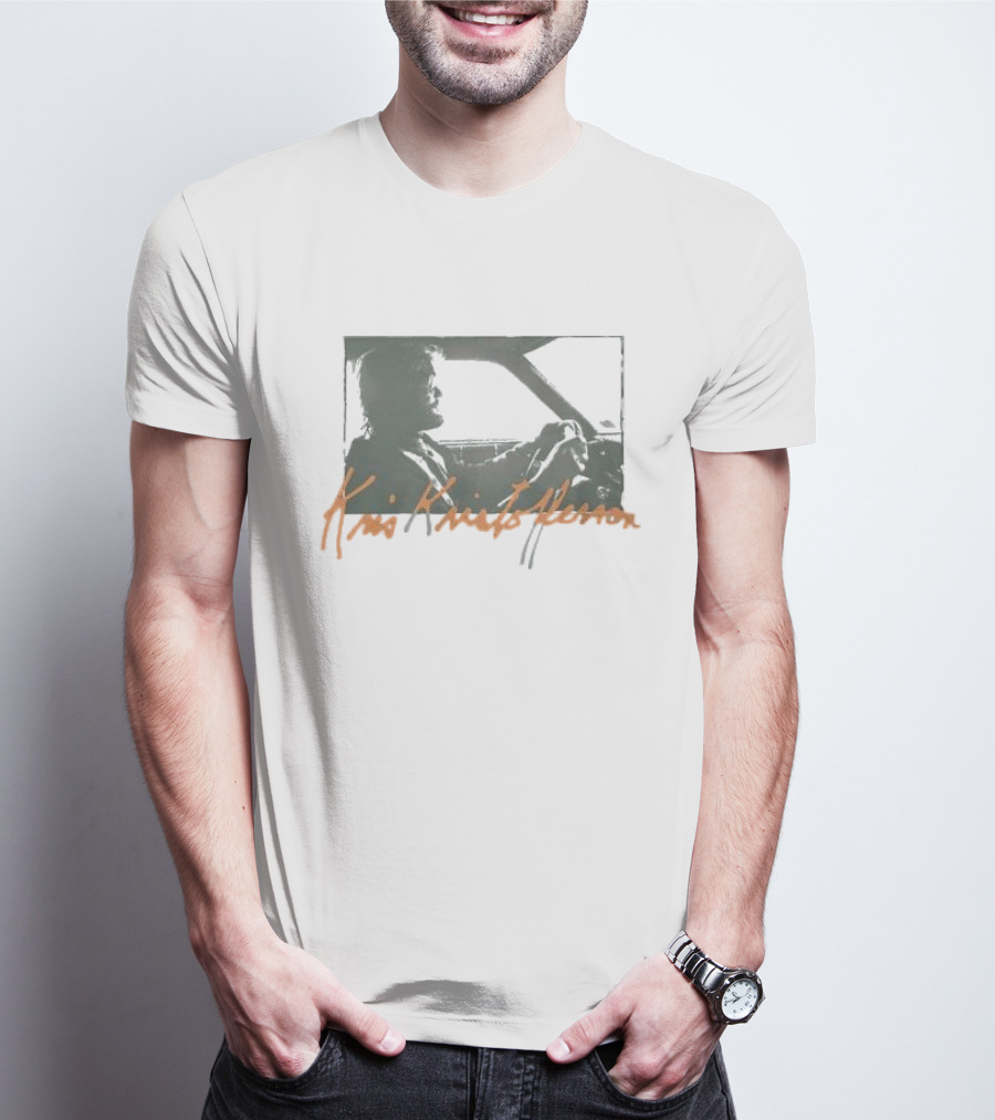 Kris Kristofferson Driving Car T-Shirt