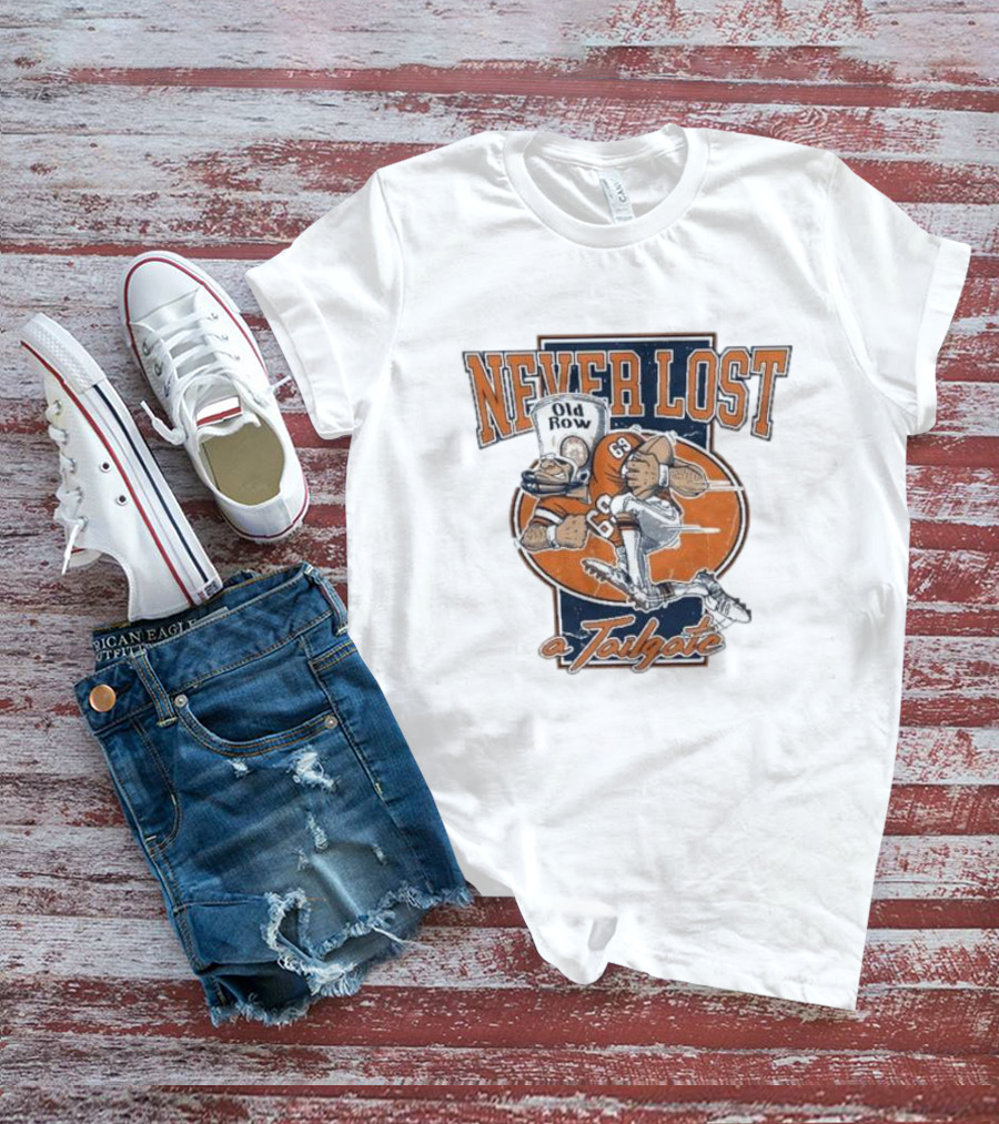 Never Lost Old Row Football Tailgate Big Orange 63 T-Shirt