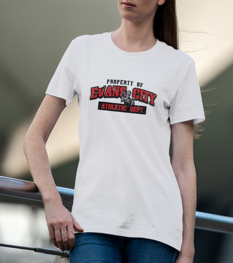 Property Of Evans City Athletic Dept Zombie T-Shirt