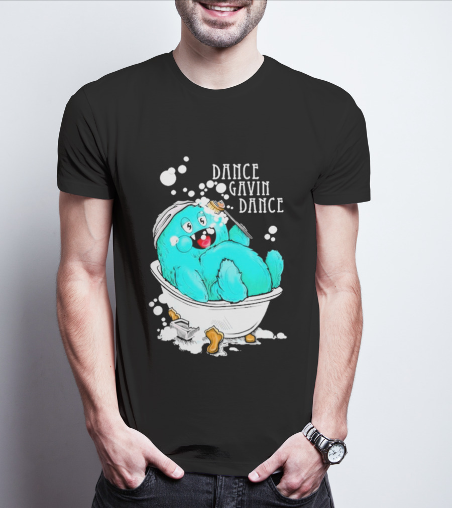 Dance Gavin Dance Gobby Bathtub Creature In Bubbles T-Shirt