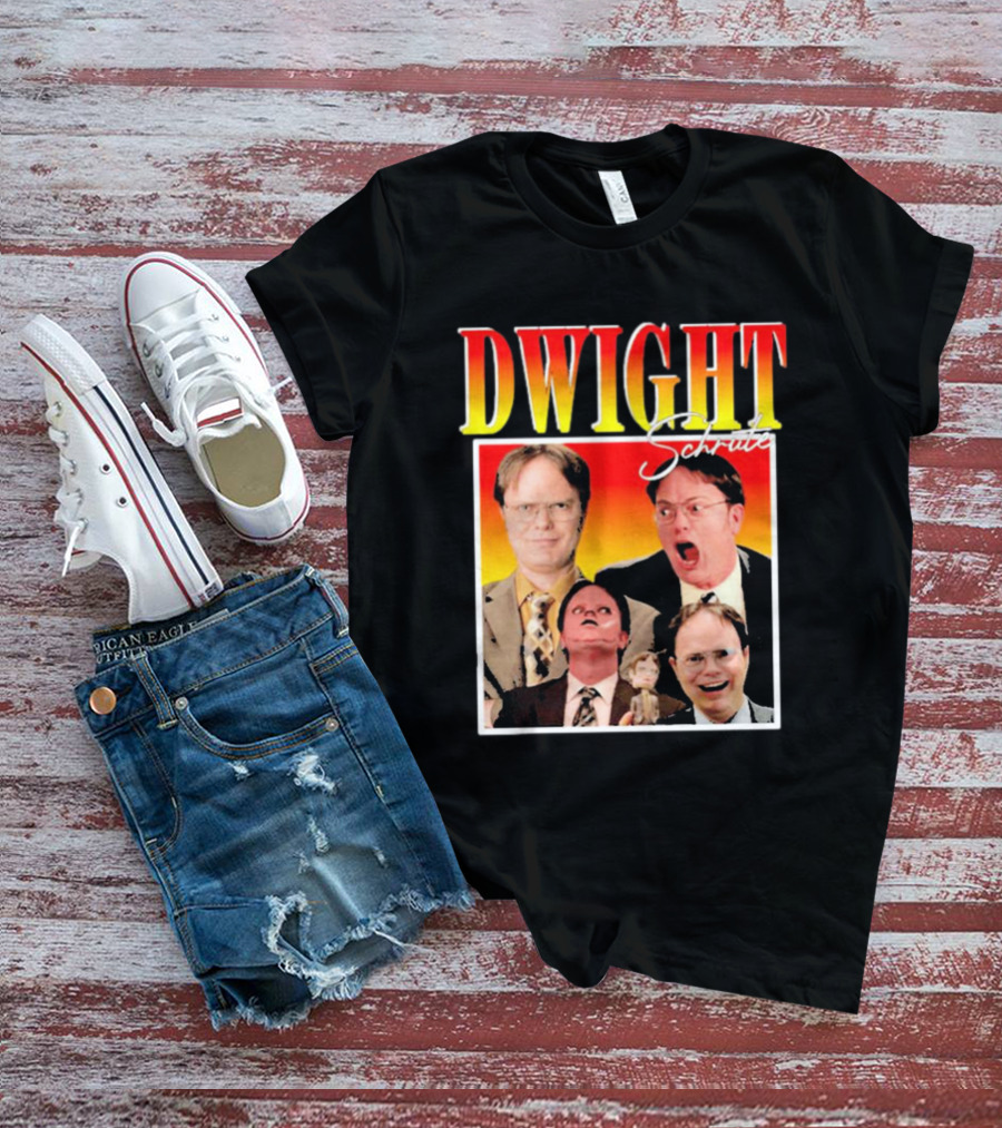 DWIGHT Schrute Michael Scott Iconic Moments Collage T-Shirt