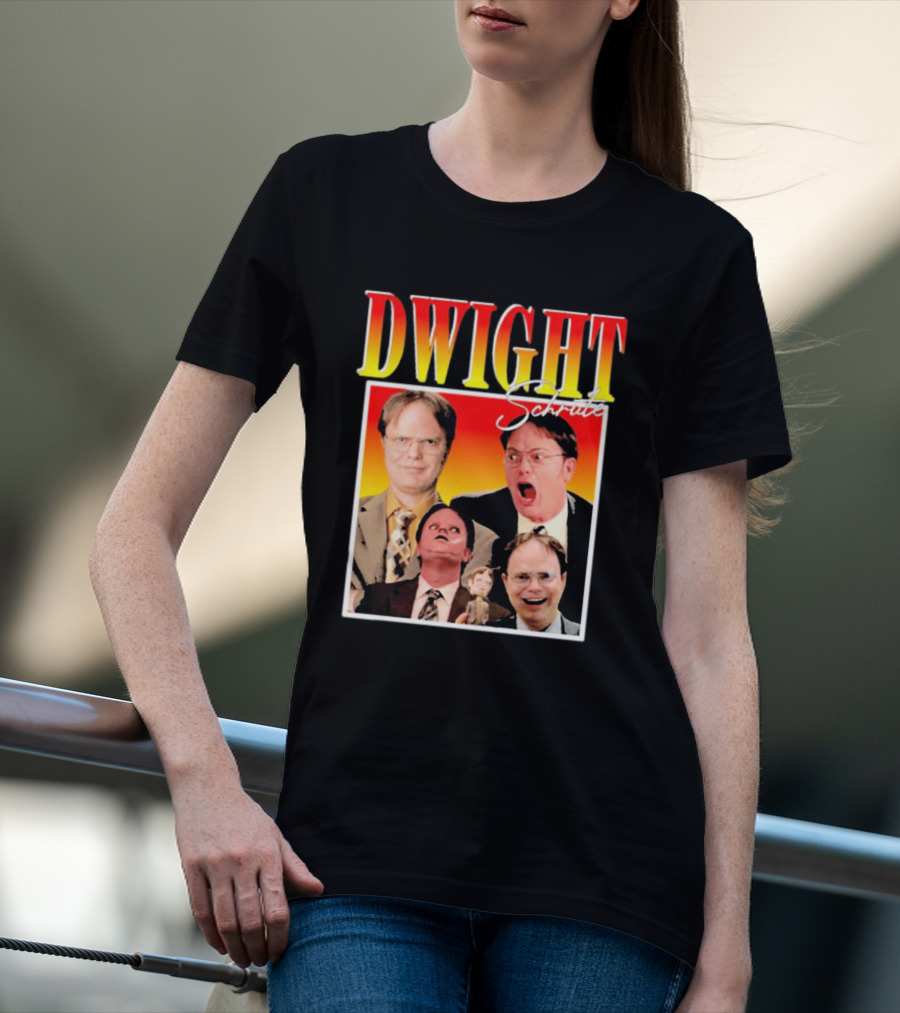 DWIGHT Schrute Michael Scott Iconic Moments Collage T-Shirt