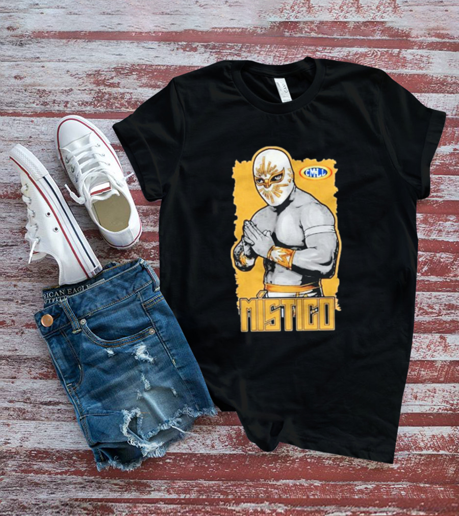 Místico CMLL Rey Plata Y Oro Luchador Masked Wrestler T-Shirt