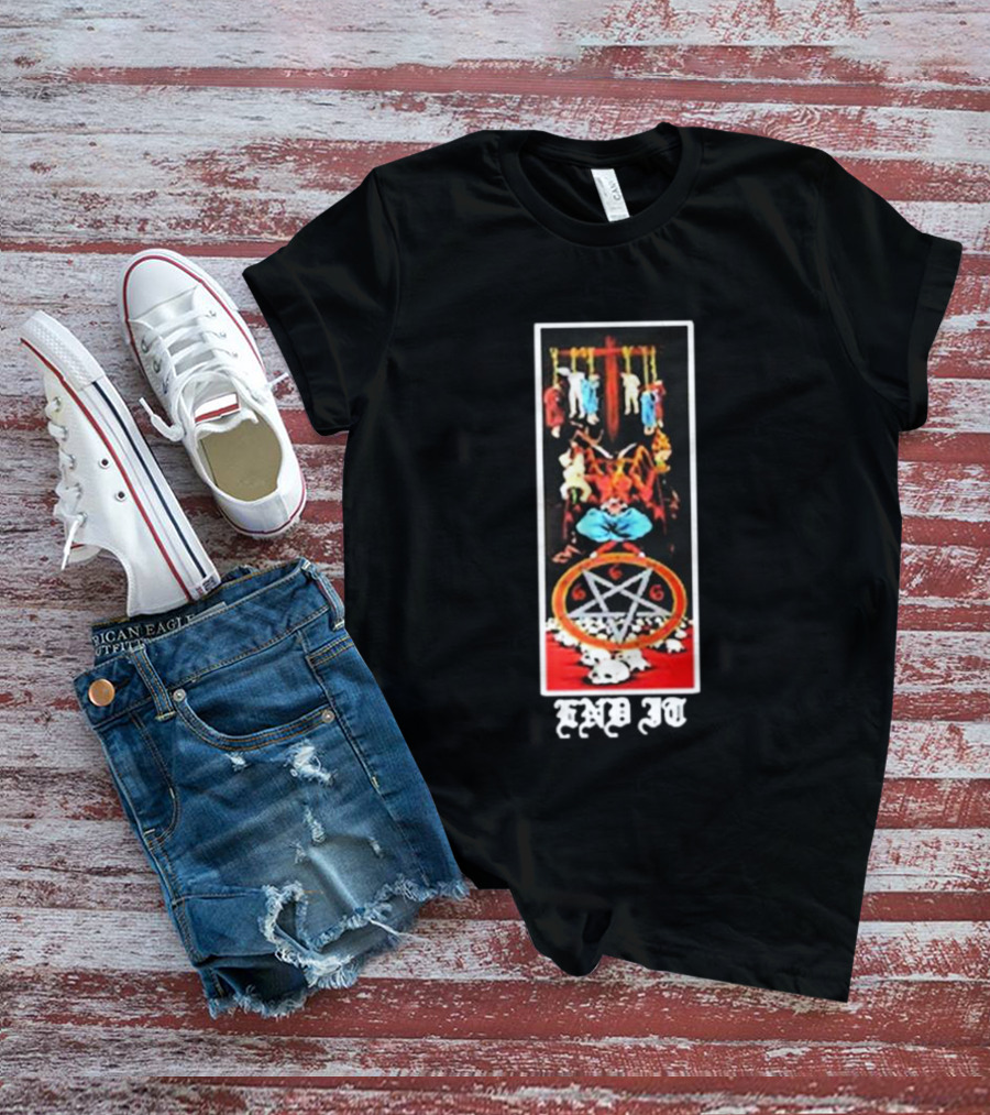 Natas Kaupas Devil 666 Pentagram End It Skateboards T-Shirt