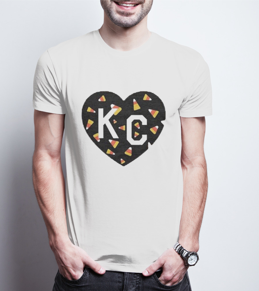 KC Heart Candy Corn T-Shirt