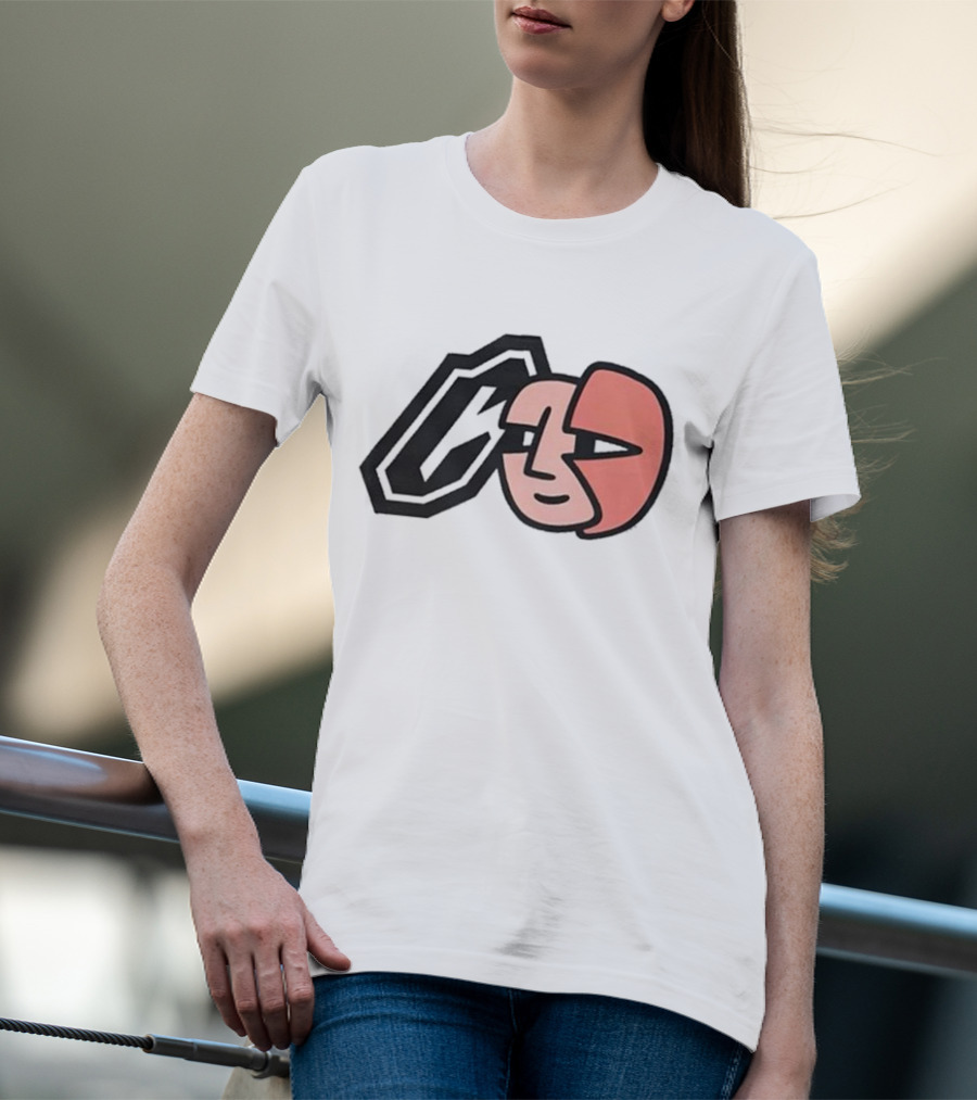 Collective Bikes X Lorem Iconic Face And Abstract Shape T-Shirt