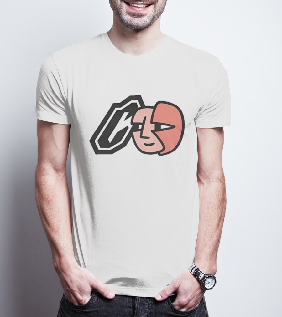 Collective Bikes X Lorem Iconic Face And Abstract Shape T-Shirt
