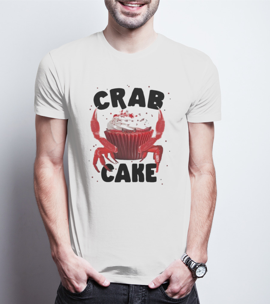 CRAB CAKE Strawberry Cream Cupcake T-Shirt