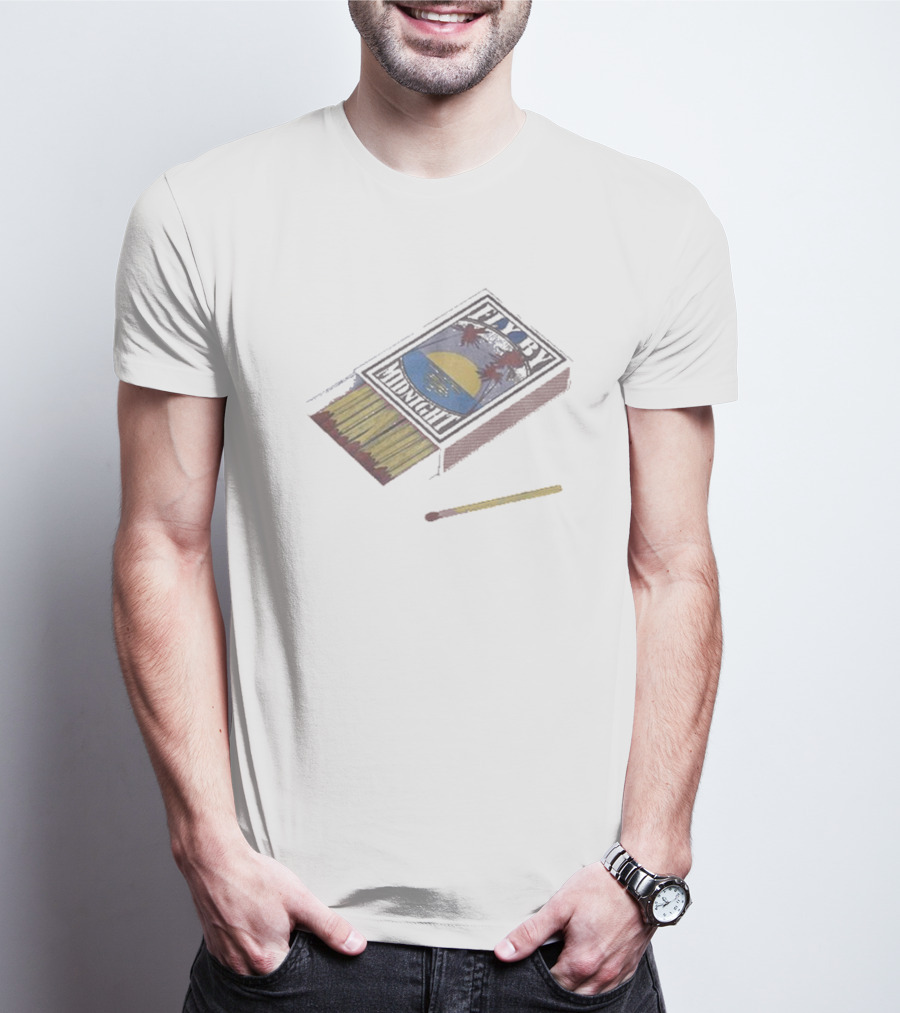 Fly By Midnight Matchbox With Sun And Palm Trees T-Shirt