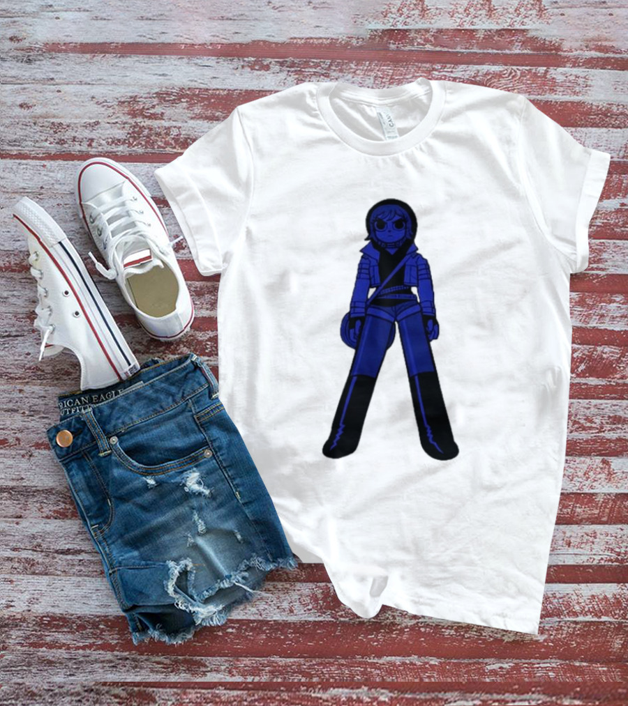 Scott Pilgrim Sp20 Ramona Blue Figure Character T-Shirt