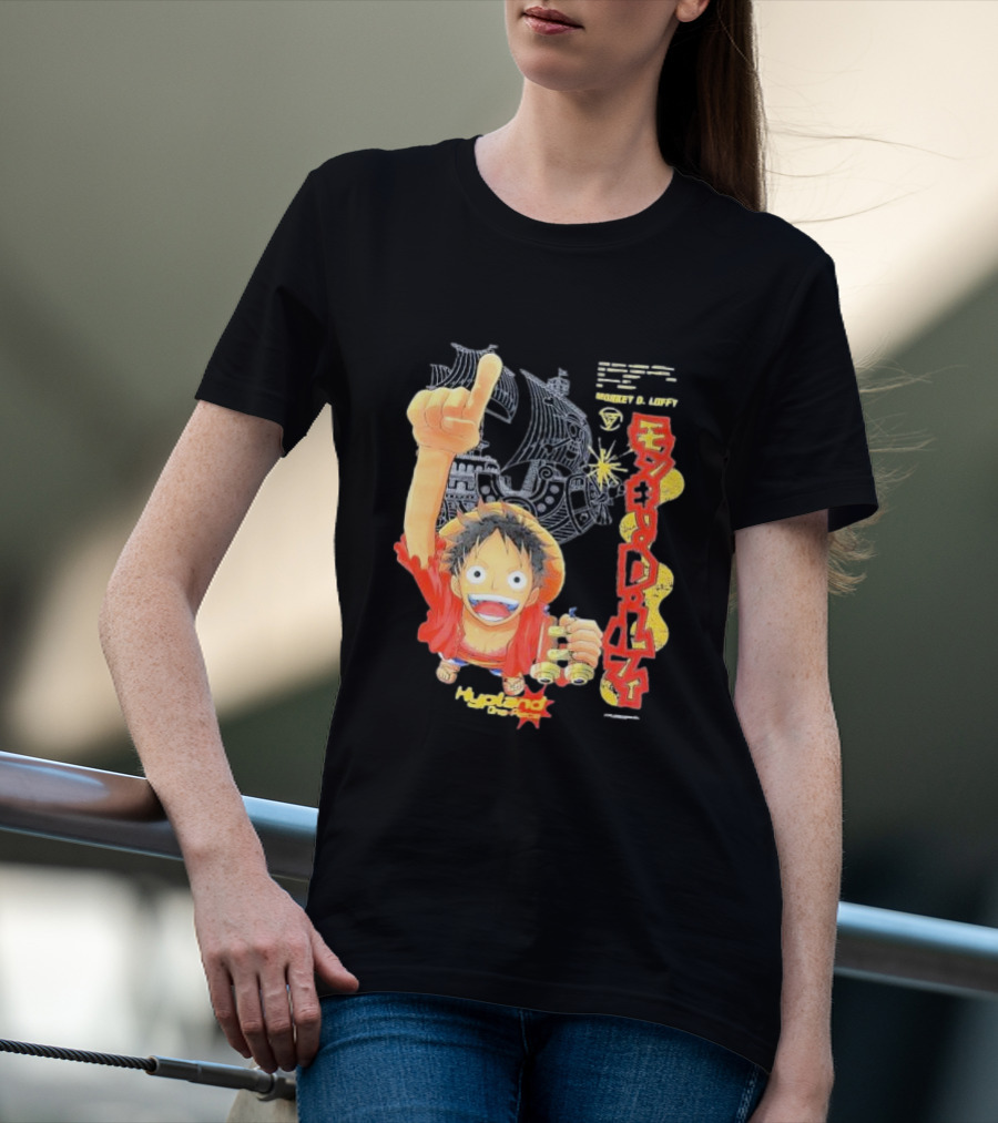 Monkey D. Luffy Adventures Defeating Famous Opponents Bounty Over 400000000 Hypland One Piece Ship T-Shirt