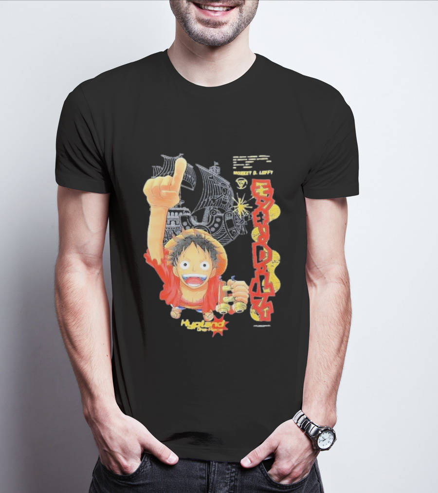 Monkey D. Luffy Adventures Defeating Famous Opponents Bounty Over 400000000 Hypland One Piece Ship T-Shirt