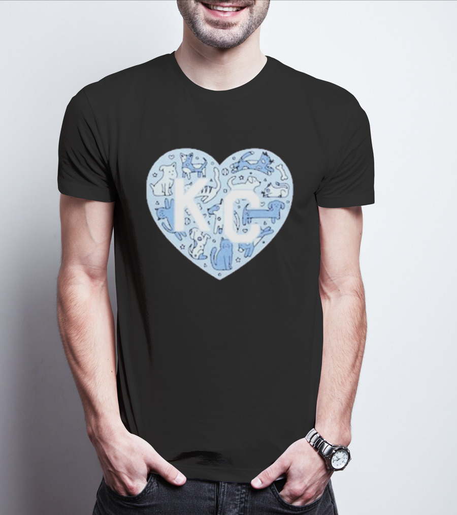 KC Pet Project Heart Cats Dogs Animal T-Shirt