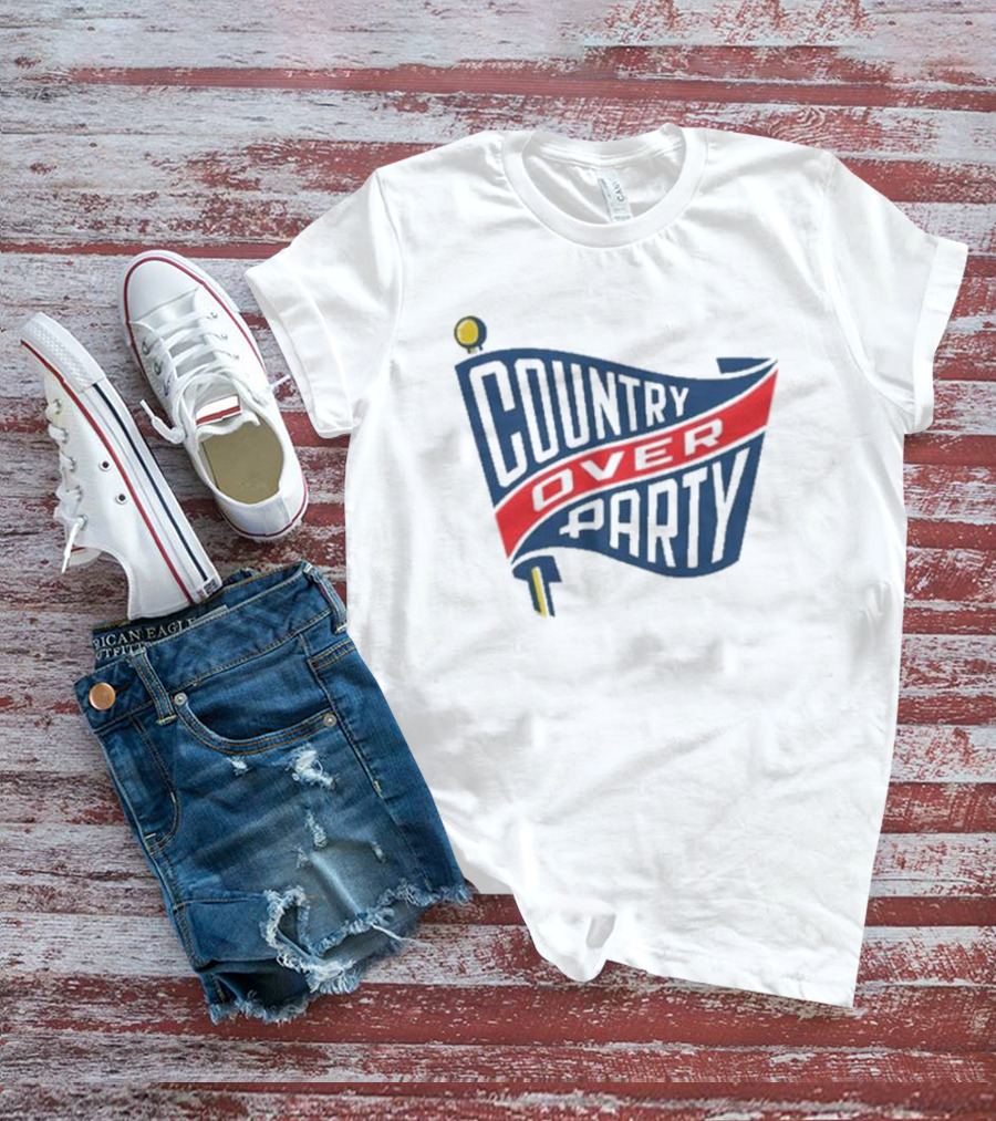 Matthew Dowd Country Over Party Flag T-Shirt