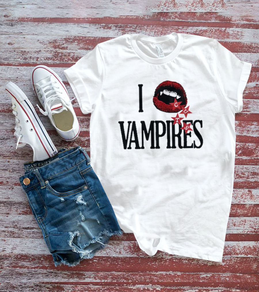 Oliviarodrigo I Love Vampires Guts Lover T-Shirt