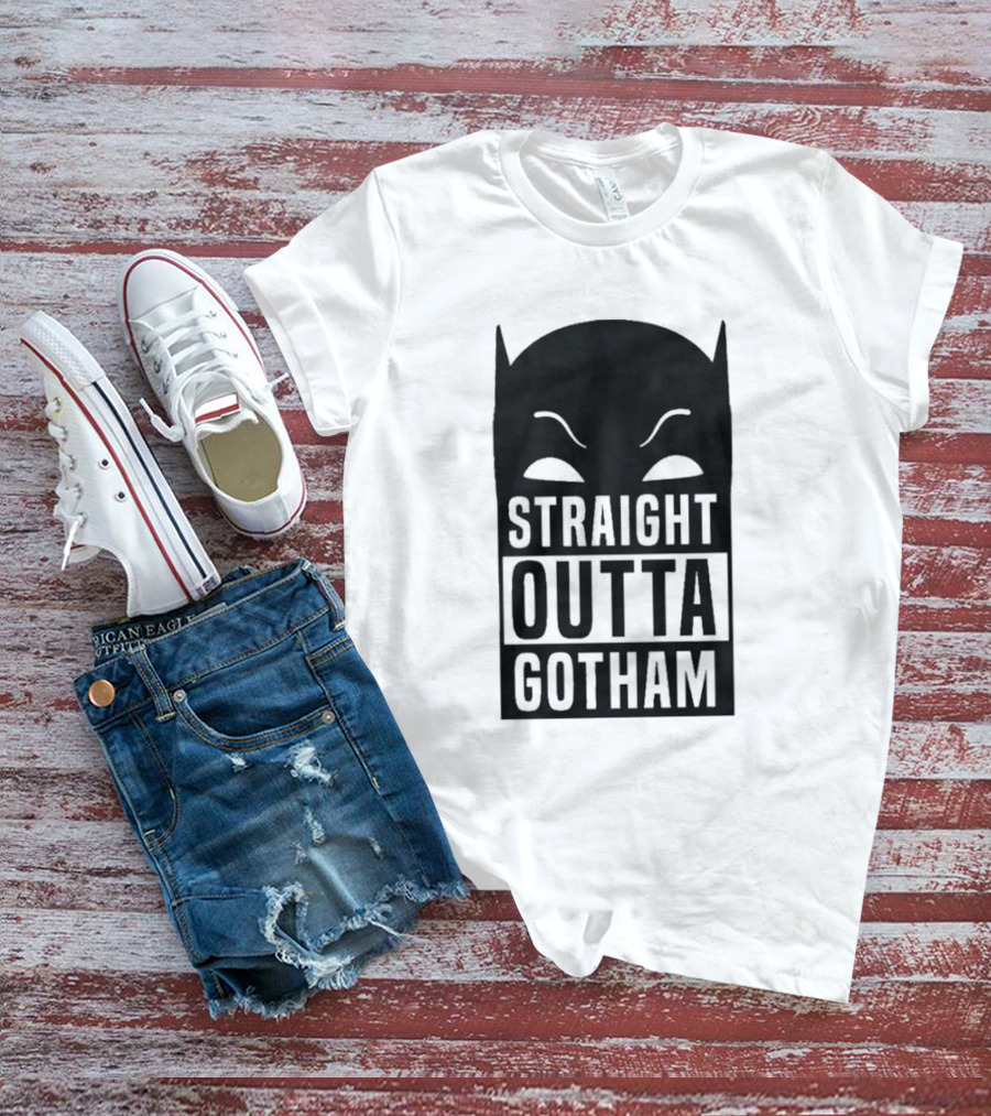 Straight Outta Gotham Batman Silhouette Iconic T-Shirt