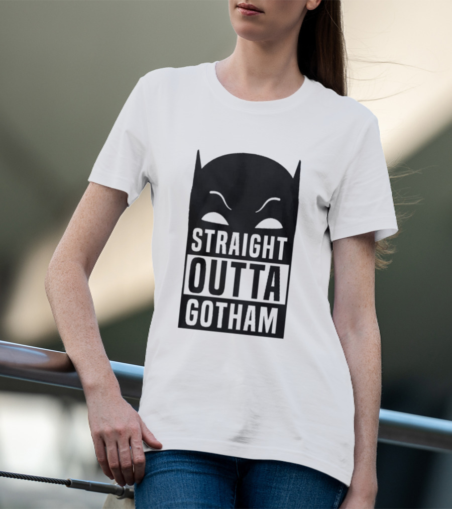 Straight Outta Gotham Batman Silhouette Iconic T-Shirt