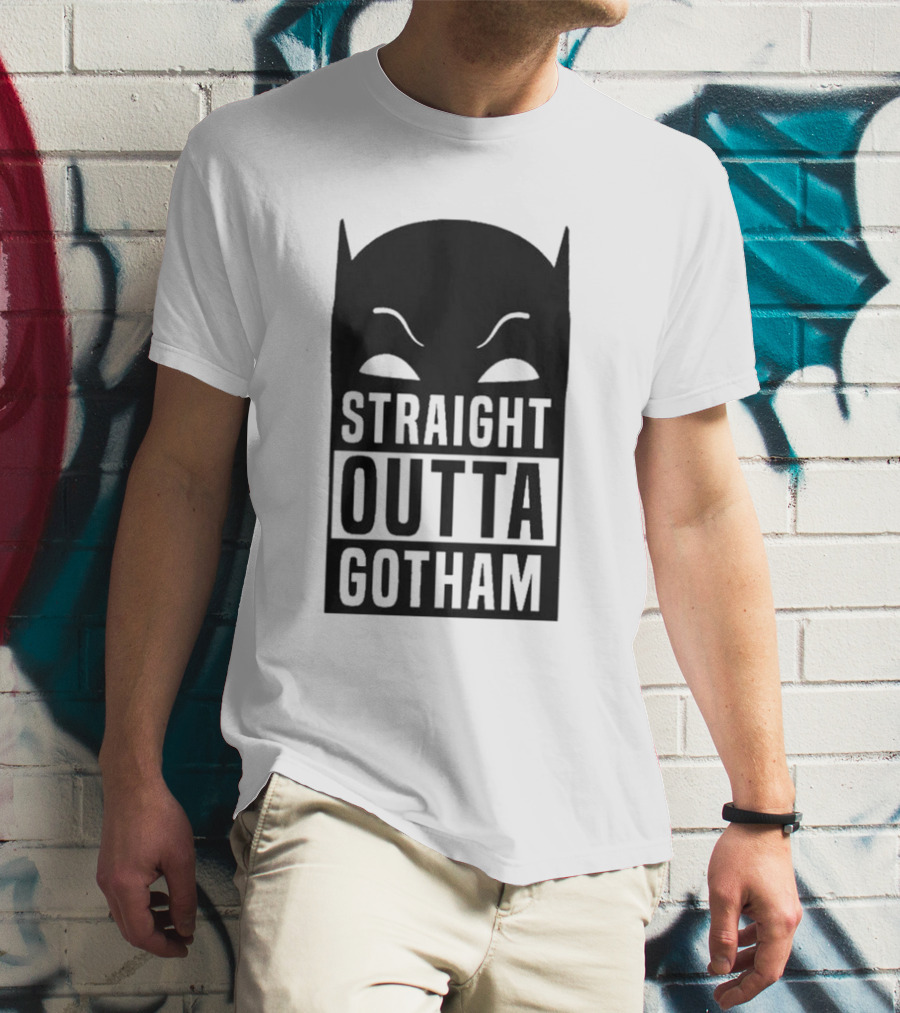 Straight Outta Gotham Batman Silhouette Iconic T-Shirt
