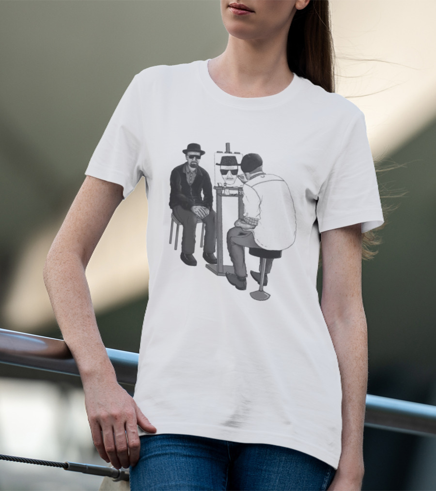 The One Who Draws Breaking Bad Walter White Sketching Himself T-Shirt