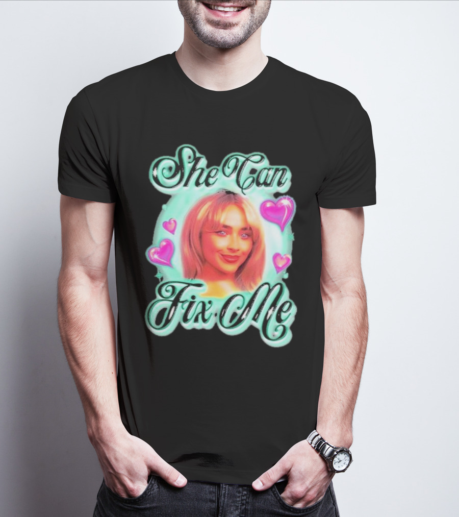 She Can Fix Me Hearts Carpenter T-Shirt