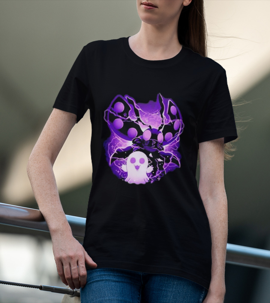 Digi Intelligence Vanilla Moth And Ghost Lightning Purple Aesthetic T-Shirt