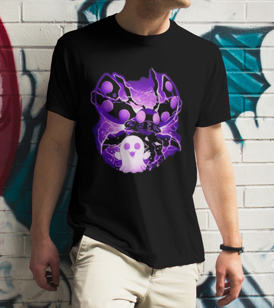 Digi Intelligence Vanilla Moth And Ghost Lightning Purple Aesthetic T-Shirt