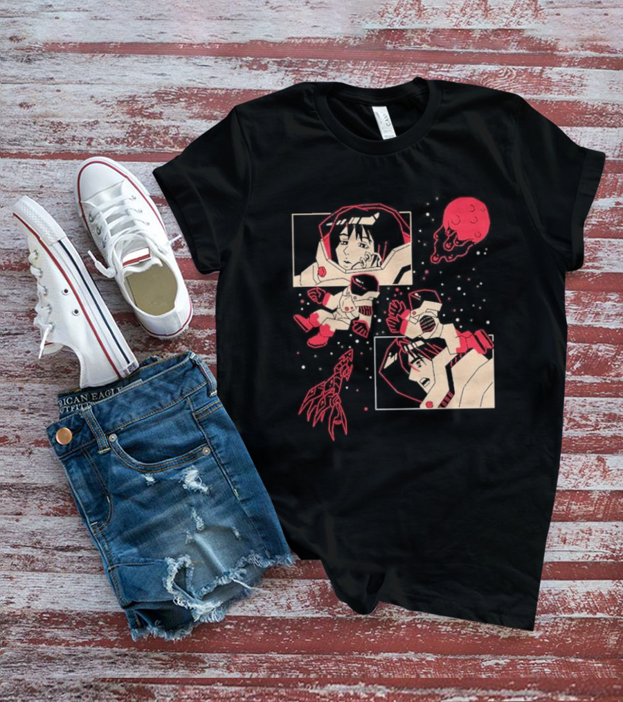 I Will Find You Wherever You Are Japu Space Comic Astronaut Red Planet T-Shirt