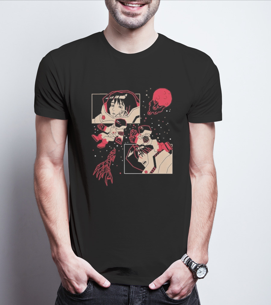 I Will Find You Wherever You Are Japu Space Comic Astronaut Red Planet T-Shirt