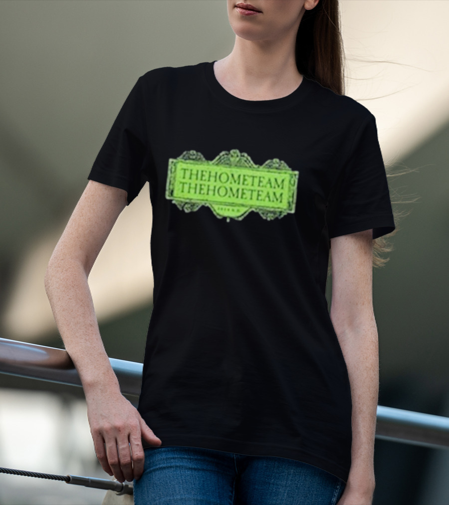 The Home Team Beetlejuice Beetlejuice Vintage Green Text T-Shirt