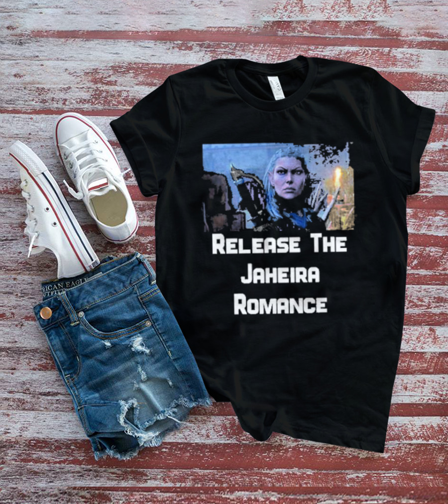 Release The Jaheira Romance Image Featuring Armor-Clad Character T-Shirt