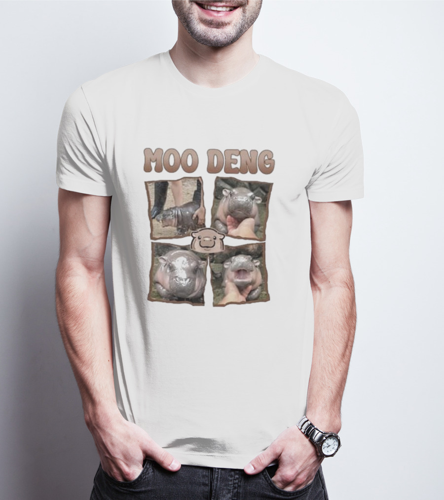 Moo Deng Baby Hippo Images T-Shirt