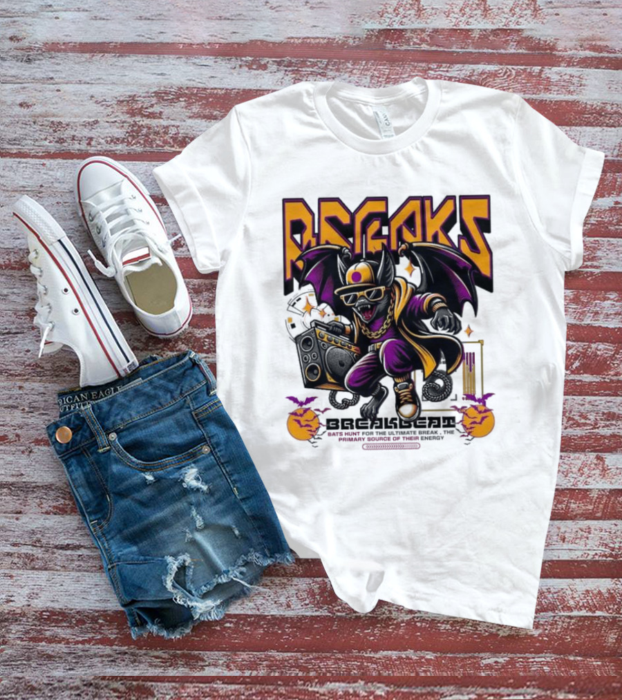 Breakbeat Bat Breaks Bats Hunt For The Ultimate Break Primary Source Of Energy T-Shirt
