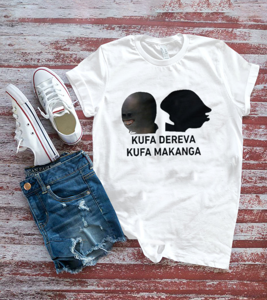 Kufa Dereva Kufa Makanga African Silhouette Humor T-Shirt