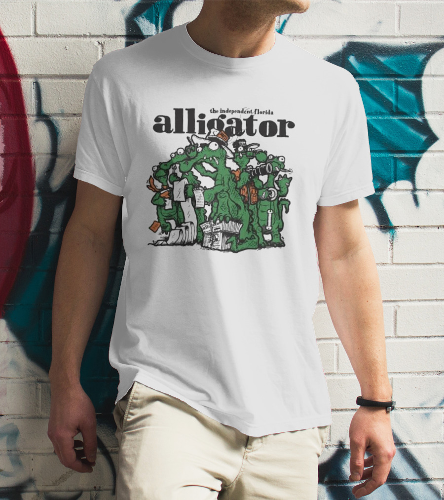 The Independent Florida Alligator Journalism Team Cartoon T-Shirt