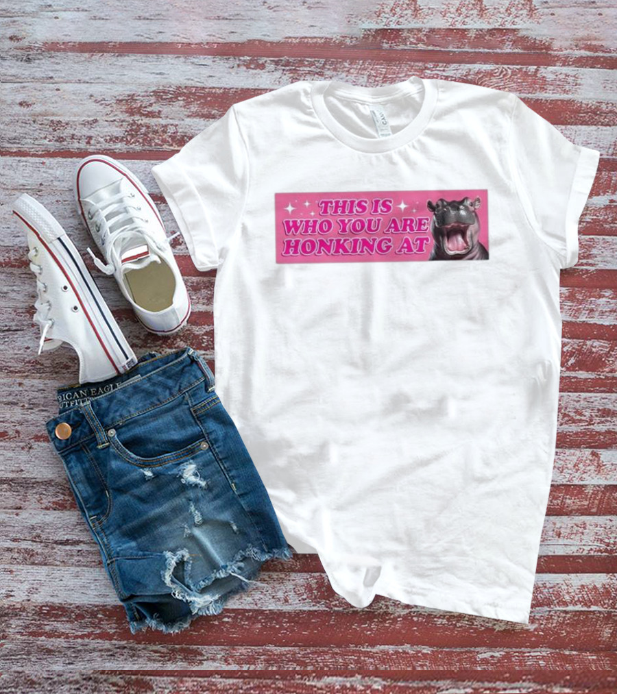 This Is Who You Are Honking At Hippo T-Shirt