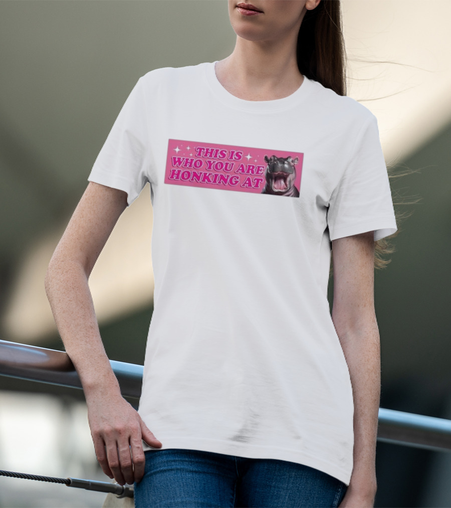 This Is Who You Are Honking At Hippo T-Shirt