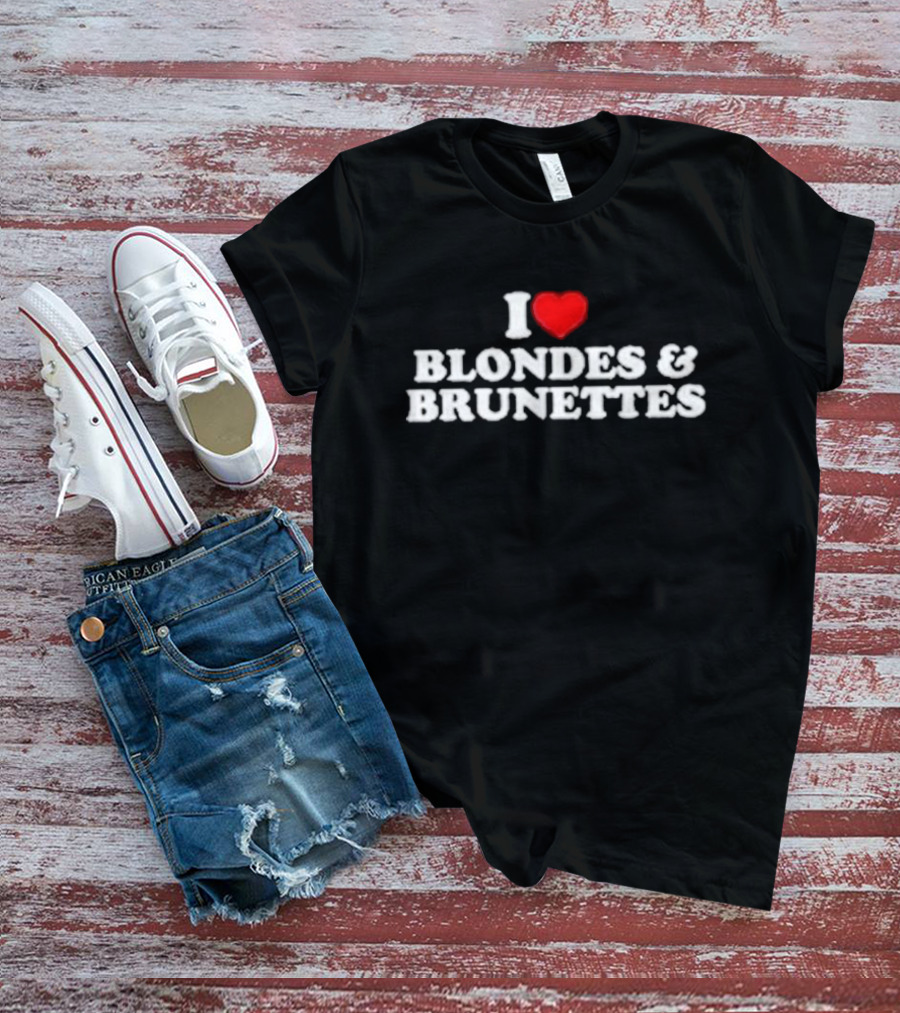 I Heart Blondes And Brunettes T-Shirt